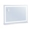 Square Vanity Mirror with LED Lights, 5X Magnifying Mirror & USB Charging